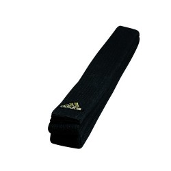Ceinture noire Adidas champion - broderie OR