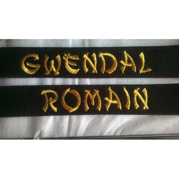BRODERIE SUR CEINTURE