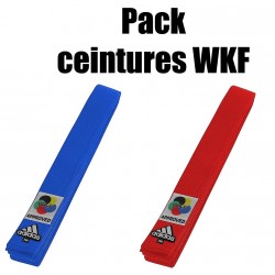 Pack ceintures WKF Adidas