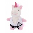 Porte clés peluche en kimono LICORNE