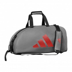 Sac d'entrainement 2 en 1 adidas GRIS/ROUGE