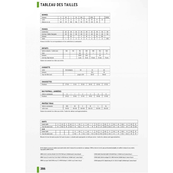 Catalogue ERIMA
